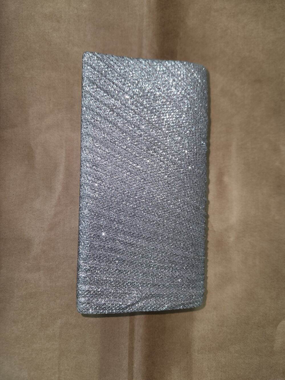Silver dressy clutch